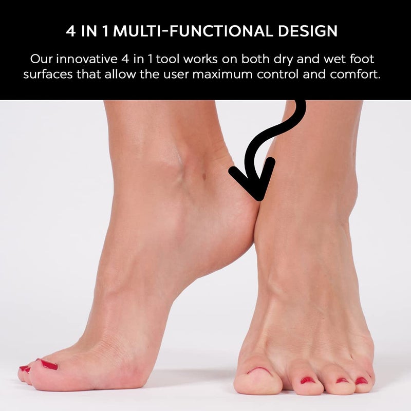 DreamCut 4 in 1 The Pedi Care Stick 4 Sided Pedicure Paddle Metal File and Emery Board Tool with Pumice Stone for Feet by DreamCut - Image 3